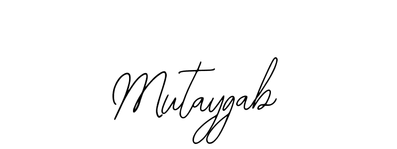 Bearetta-2O07w is a professional signature style that is perfect for those who want to add a touch of class to their signature. It is also a great choice for those who want to make their signature more unique. Get Mutaygab name to fancy signature for free. Mutaygab signature style 12 images and pictures png