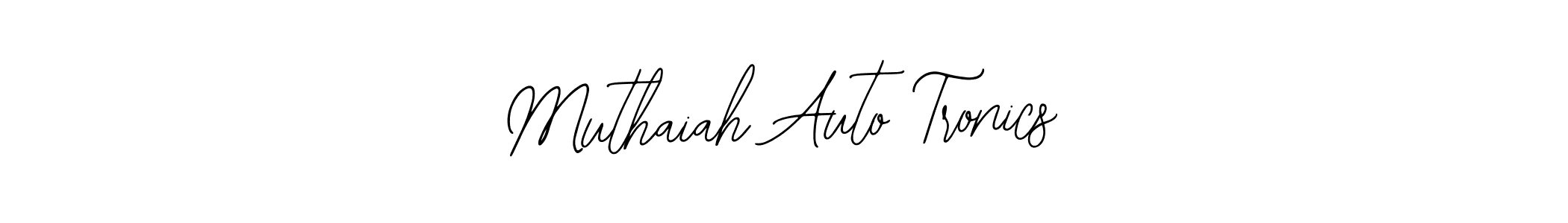 It looks lik you need a new signature style for name Muthaiah Auto Tronics. Design unique handwritten (Bearetta-2O07w) signature with our free signature maker in just a few clicks. Muthaiah Auto Tronics signature style 12 images and pictures png