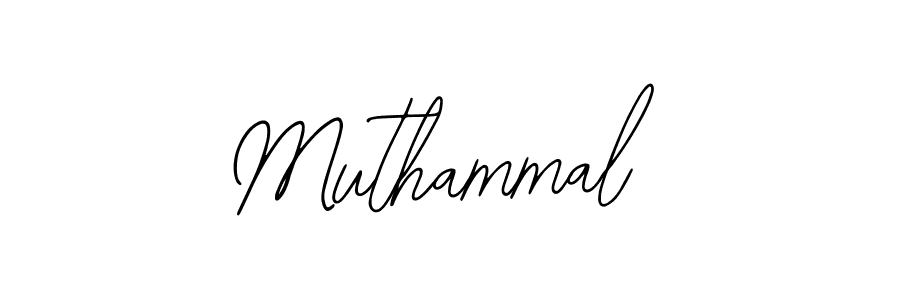 Use a signature maker to create a handwritten signature online. With this signature software, you can design (Bearetta-2O07w) your own signature for name Muthammal. Muthammal signature style 12 images and pictures png
