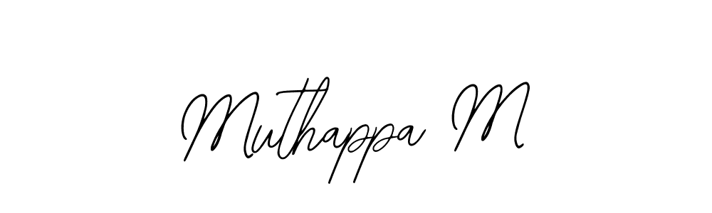 You can use this online signature creator to create a handwritten signature for the name Muthappa M. This is the best online autograph maker. Muthappa M signature style 12 images and pictures png