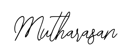Create a personalized artistic stamp with Mutharasan in Bearetta-2O07w font. Perfect for visual artists, designers, and influencers. Mutharasan signature style 12 images and pictures png