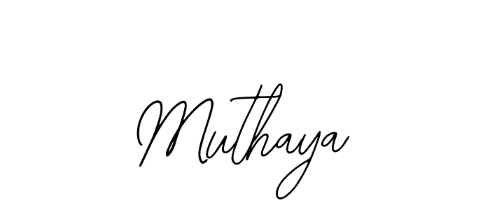 if you are searching for the best signature style for your name Muthaya. so please give up your signature search. here we have designed multiple signature styles  using Bearetta-2O07w. Muthaya signature style 12 images and pictures png