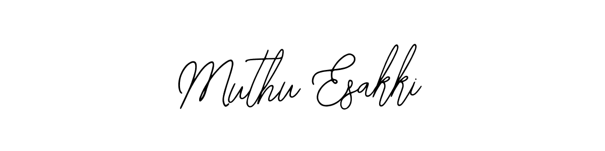 Muthu Esakki stylish signature style. Best Handwritten Sign (Bearetta-2O07w) for my name. Handwritten Signature Collection Ideas for my name Muthu Esakki. Muthu Esakki signature style 12 images and pictures png