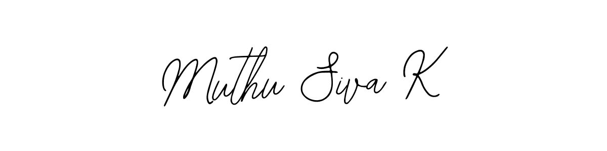 You should practise on your own different ways (Bearetta-2O07w) to write your name (Muthu Siva K) in signature. don't let someone else do it for you. Muthu Siva K signature style 12 images and pictures png