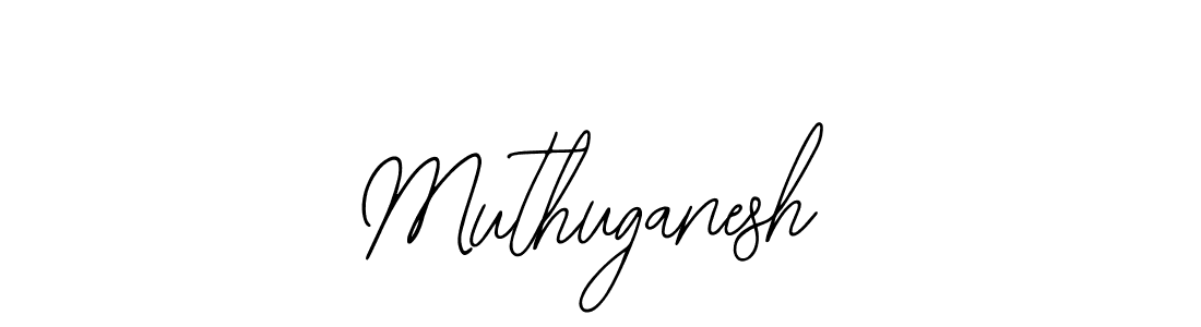 How to make Muthuganesh name signature. Use Bearetta-2O07w style for creating short signs online. This is the latest handwritten sign. Muthuganesh signature style 12 images and pictures png