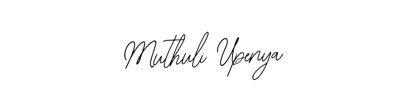 How to make Muthuli Upenya name signature. Use Bearetta-2O07w style for creating short signs online. This is the latest handwritten sign. Muthuli Upenya signature style 12 images and pictures png