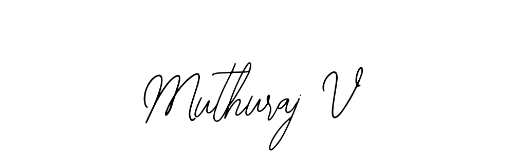You should practise on your own different ways (Bearetta-2O07w) to write your name (Muthuraj V) in signature. don't let someone else do it for you. Muthuraj V signature style 12 images and pictures png
