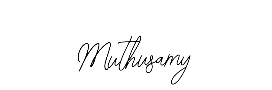 How to make Muthusamy name signature. Use Bearetta-2O07w style for creating short signs online. This is the latest handwritten sign. Muthusamy signature style 12 images and pictures png