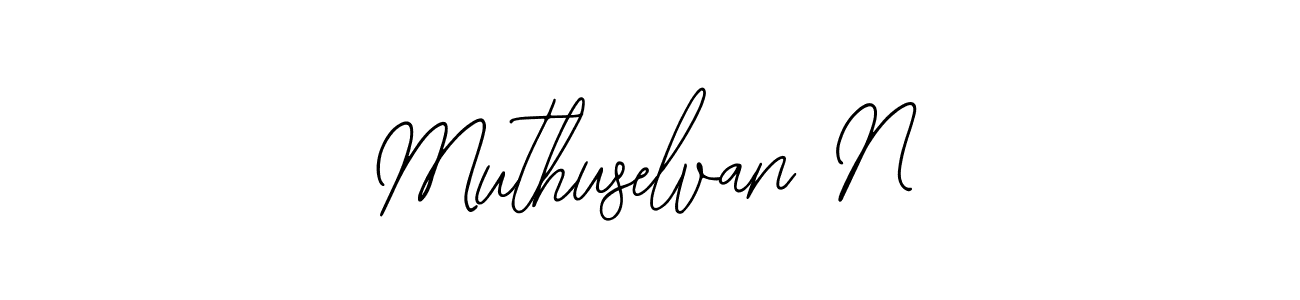 You should practise on your own different ways (Bearetta-2O07w) to write your name (Muthuselvan N) in signature. don't let someone else do it for you. Muthuselvan N signature style 12 images and pictures png