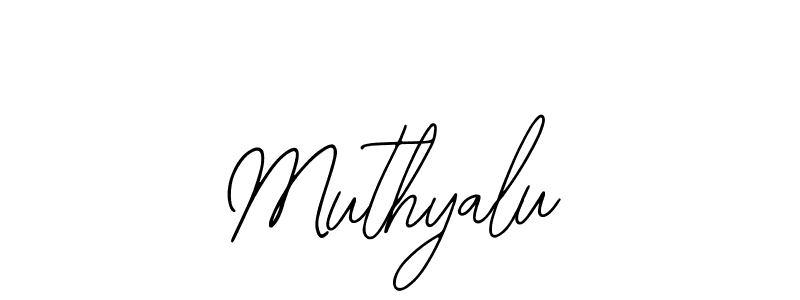 Use a signature maker to create a handwritten signature online. With this signature software, you can design (Bearetta-2O07w) your own signature for name Muthyalu. Muthyalu signature style 12 images and pictures png