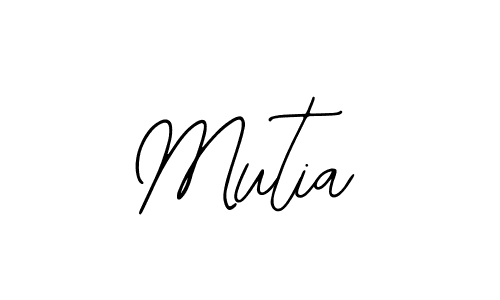 Design your own signature with our free online signature maker. With this signature software, you can create a handwritten (Bearetta-2O07w) signature for name Mutia. Mutia signature style 12 images and pictures png