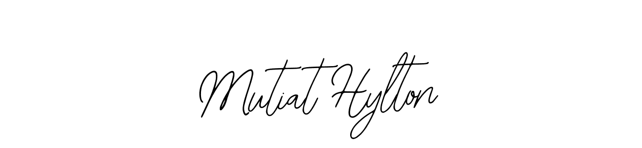 Design your own signature with our free online signature maker. With this signature software, you can create a handwritten (Bearetta-2O07w) signature for name Mutiat Hylton. Mutiat Hylton signature style 12 images and pictures png