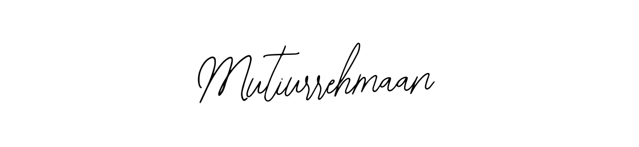 The best way (Bearetta-2O07w) to make a short signature is to pick only two or three words in your name. The name Mutiurrehmaan include a total of six letters. For converting this name. Mutiurrehmaan signature style 12 images and pictures png