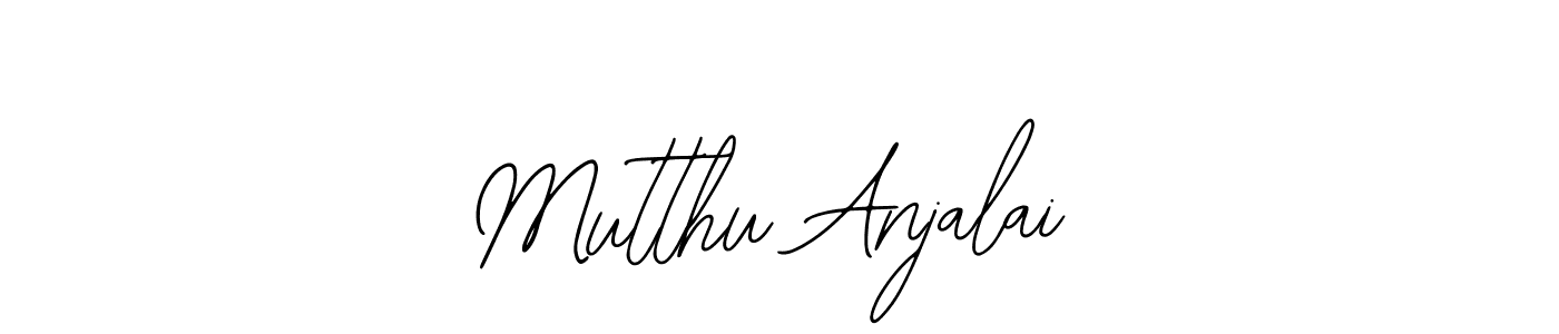 How to make Mutthu Anjalai name signature. Use Bearetta-2O07w style for creating short signs online. This is the latest handwritten sign. Mutthu Anjalai signature style 12 images and pictures png
