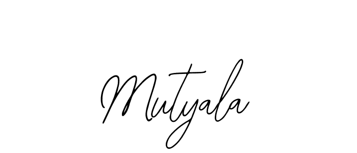 The best way (Bearetta-2O07w) to make a short signature is to pick only two or three words in your name. The name Mutyala include a total of six letters. For converting this name. Mutyala signature style 12 images and pictures png