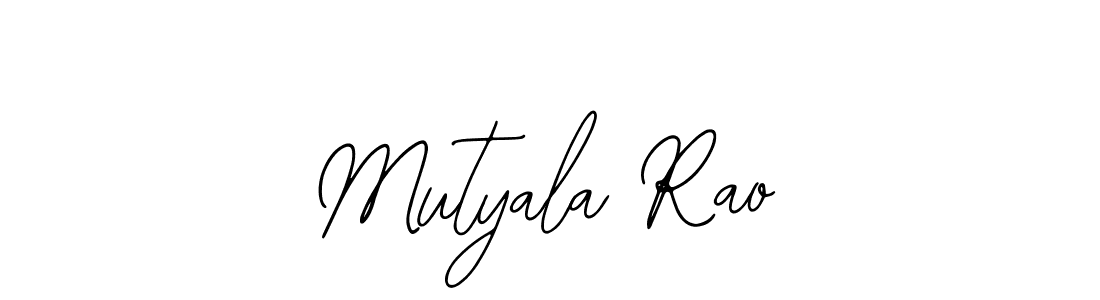 How to make Mutyala Rao name signature. Use Bearetta-2O07w style for creating short signs online. This is the latest handwritten sign. Mutyala Rao signature style 12 images and pictures png