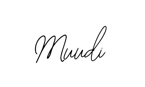 Design your own signature with our free online signature maker. With this signature software, you can create a handwritten (Bearetta-2O07w) signature for name Muudi. Muudi signature style 12 images and pictures png