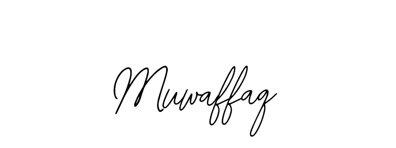 Use a signature maker to create a handwritten signature online. With this signature software, you can design (Bearetta-2O07w) your own signature for name Muwaffaq. Muwaffaq signature style 12 images and pictures png