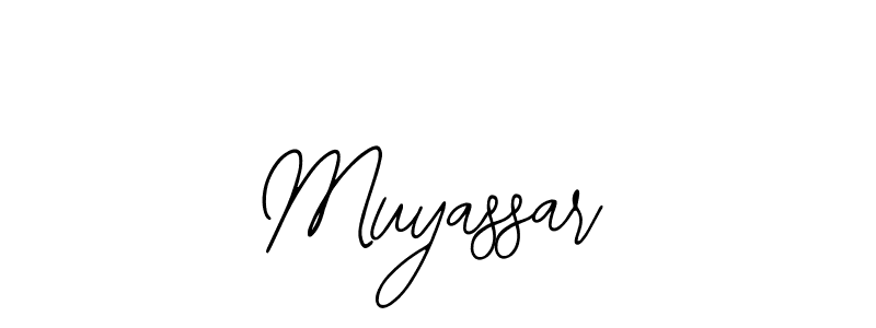 Design your own signature with our free online signature maker. With this signature software, you can create a handwritten (Bearetta-2O07w) signature for name Muyassar. Muyassar signature style 12 images and pictures png