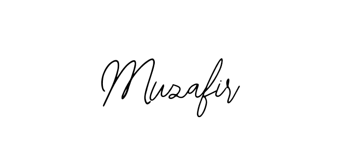 How to make Muzafir name signature. Use Bearetta-2O07w style for creating short signs online. This is the latest handwritten sign. Muzafir signature style 12 images and pictures png