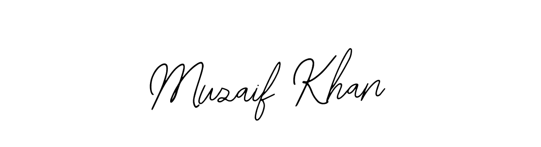 Muzaif Khan stylish signature style. Best Handwritten Sign (Bearetta-2O07w) for my name. Handwritten Signature Collection Ideas for my name Muzaif Khan. Muzaif Khan signature style 12 images and pictures png