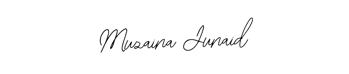 Design your own signature with our free online signature maker. With this signature software, you can create a handwritten (Bearetta-2O07w) signature for name Muzaina Junaid. Muzaina Junaid signature style 12 images and pictures png