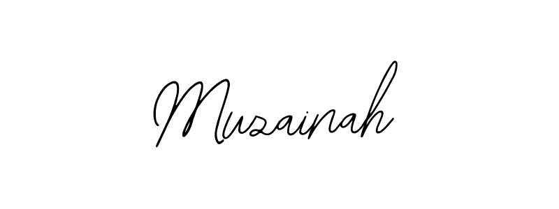 Muzainah stylish signature style. Best Handwritten Sign (Bearetta-2O07w) for my name. Handwritten Signature Collection Ideas for my name Muzainah. Muzainah signature style 12 images and pictures png