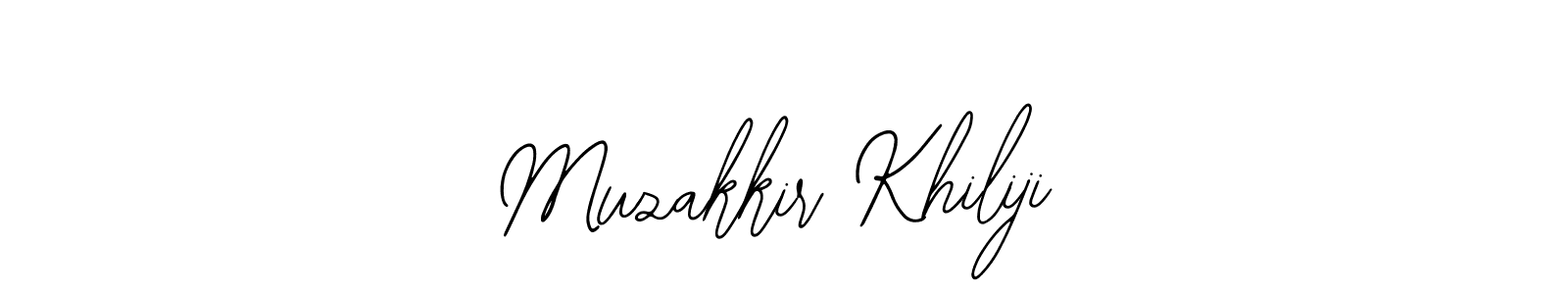 Use a signature maker to create a handwritten signature online. With this signature software, you can design (Bearetta-2O07w) your own signature for name Muzakkir Khiliji. Muzakkir Khiliji signature style 12 images and pictures png