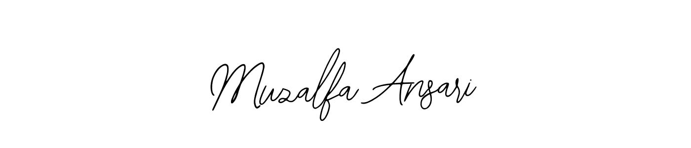 How to Draw Muzalfa Ansari signature style? Bearetta-2O07w is a latest design signature styles for name Muzalfa Ansari. Muzalfa Ansari signature style 12 images and pictures png