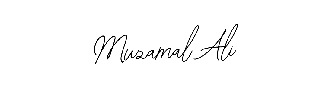 You should practise on your own different ways (Bearetta-2O07w) to write your name (Muzamal Ali) in signature. don't let someone else do it for you. Muzamal Ali signature style 12 images and pictures png