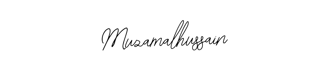 Design your own signature with our free online signature maker. With this signature software, you can create a handwritten (Bearetta-2O07w) signature for name Muzamalhussain. Muzamalhussain signature style 12 images and pictures png