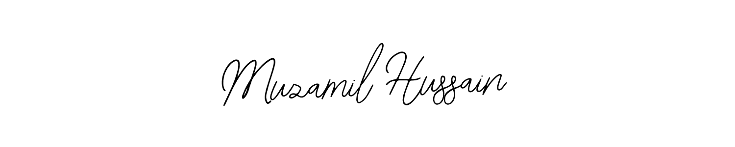 Also we have Muzamil Hussain name is the best signature style. Create professional handwritten signature collection using Bearetta-2O07w autograph style. Muzamil Hussain signature style 12 images and pictures png