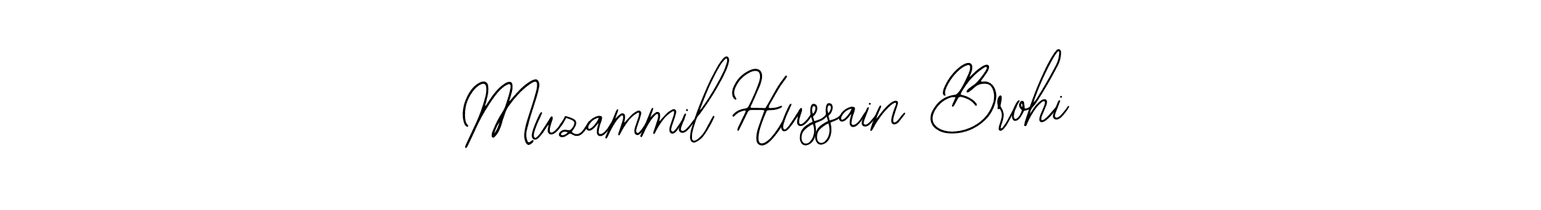 Create a beautiful signature design for name Muzammil Hussain Brohi. With this signature (Bearetta-2O07w) fonts, you can make a handwritten signature for free. Muzammil Hussain Brohi signature style 12 images and pictures png