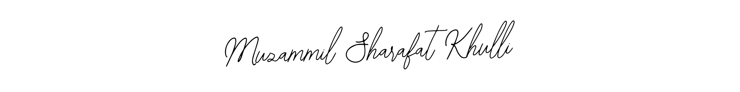 How to make Muzammil Sharafat Khulli signature? Bearetta-2O07w is a professional autograph style. Create handwritten signature for Muzammil Sharafat Khulli name. Muzammil Sharafat Khulli signature style 12 images and pictures png