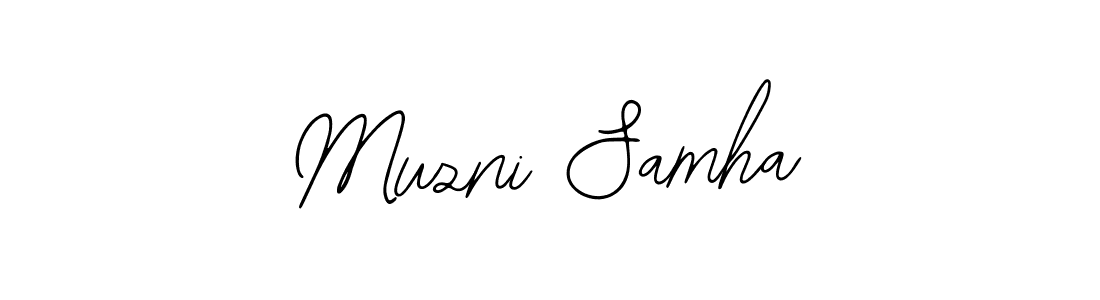 Muzni Samha stylish signature style. Best Handwritten Sign (Bearetta-2O07w) for my name. Handwritten Signature Collection Ideas for my name Muzni Samha. Muzni Samha signature style 12 images and pictures png