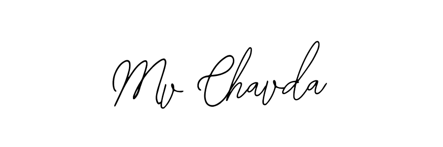 Make a beautiful signature design for name Mv Chavda. With this signature (Bearetta-2O07w) style, you can create a handwritten signature for free. Mv Chavda signature style 12 images and pictures png