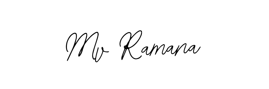 Make a beautiful signature design for name Mv Ramana. With this signature (Bearetta-2O07w) style, you can create a handwritten signature for free. Mv Ramana signature style 12 images and pictures png