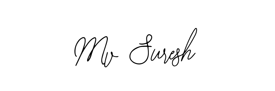 if you are searching for the best signature style for your name Mv Suresh. so please give up your signature search. here we have designed multiple signature styles  using Bearetta-2O07w. Mv Suresh signature style 12 images and pictures png