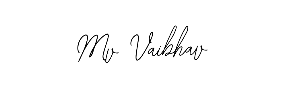Use a signature maker to create a handwritten signature online. With this signature software, you can design (Bearetta-2O07w) your own signature for name Mv Vaibhav. Mv Vaibhav signature style 12 images and pictures png