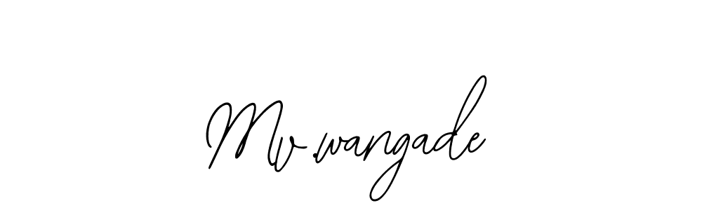 Make a beautiful signature design for name Mv.wangade. Use this online signature maker to create a handwritten signature for free. Mv.wangade signature style 12 images and pictures png