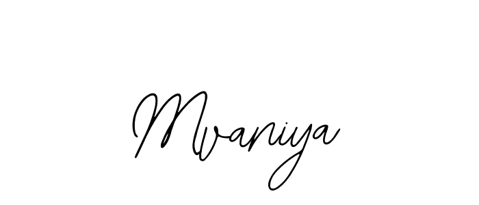 Use a signature maker to create a handwritten signature online. With this signature software, you can design (Bearetta-2O07w) your own signature for name Mvaniya. Mvaniya signature style 12 images and pictures png