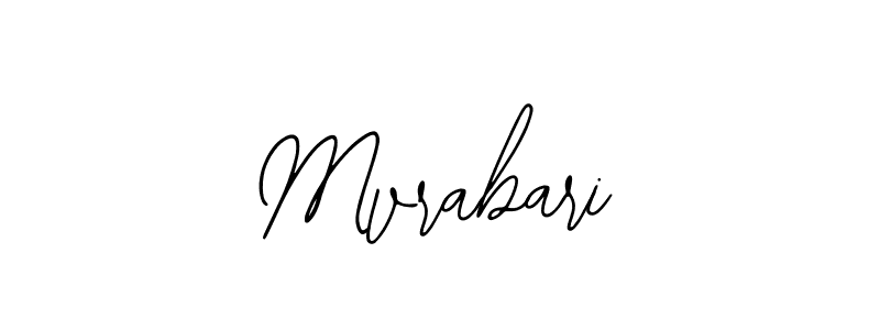 Design your own signature with our free online signature maker. With this signature software, you can create a handwritten (Bearetta-2O07w) signature for name Mvrabari. Mvrabari signature style 12 images and pictures png