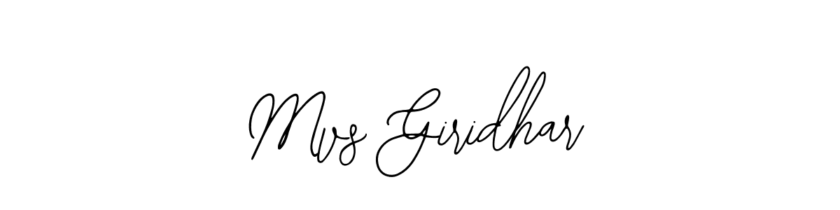 Similarly Bearetta-2O07w is the best handwritten signature design. Signature creator online .You can use it as an online autograph creator for name Mvs Giridhar. Mvs Giridhar signature style 12 images and pictures png