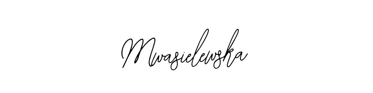 Use a signature maker to create a handwritten signature online. With this signature software, you can design (Bearetta-2O07w) your own signature for name Mwasielewska. Mwasielewska signature style 12 images and pictures png