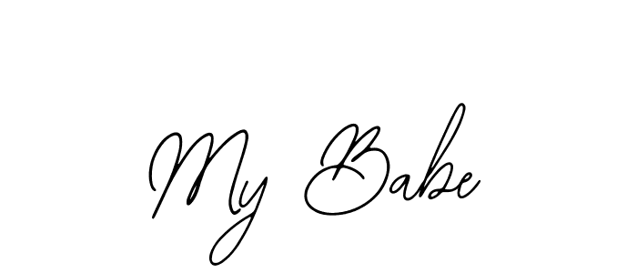 Also we have My Babe name is the best signature style. Create professional handwritten signature collection using Bearetta-2O07w autograph style. My Babe signature style 12 images and pictures png