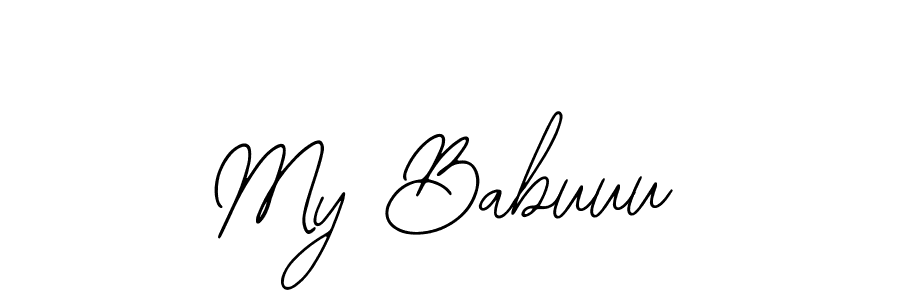 How to make My Babuuu signature? Bearetta-2O07w is a professional autograph style. Create handwritten signature for My Babuuu name. My Babuuu signature style 12 images and pictures png