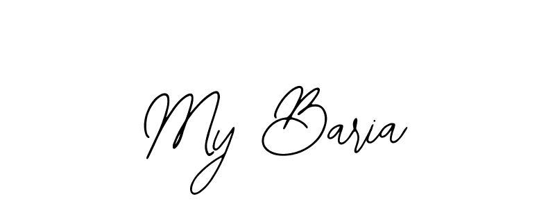 Similarly Bearetta-2O07w is the best handwritten signature design. Signature creator online .You can use it as an online autograph creator for name My Baria. My Baria signature style 12 images and pictures png