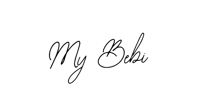 You should practise on your own different ways (Bearetta-2O07w) to write your name (My Bebi) in signature. don't let someone else do it for you. My Bebi signature style 12 images and pictures png