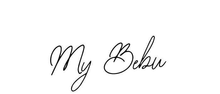 How to make My Bebu name signature. Use Bearetta-2O07w style for creating short signs online. This is the latest handwritten sign. My Bebu signature style 12 images and pictures png