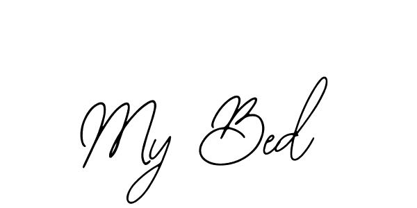 The best way (Bearetta-2O07w) to make a short signature is to pick only two or three words in your name. The name My Bed include a total of six letters. For converting this name. My Bed signature style 12 images and pictures png